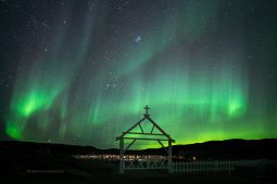 Polarlicht-Groenland-Friedhof-Groenland-Fotoreise